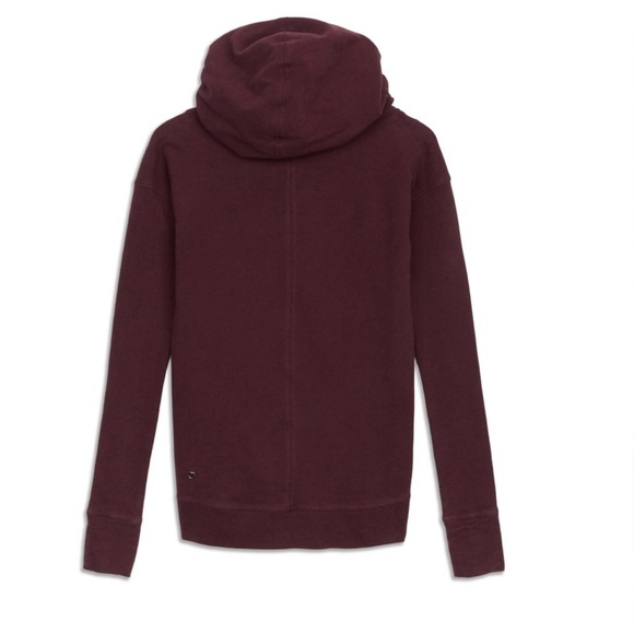 Lululemon stress less hoodie In Heathered Bordeaux burgundy - Picture 4 of 12